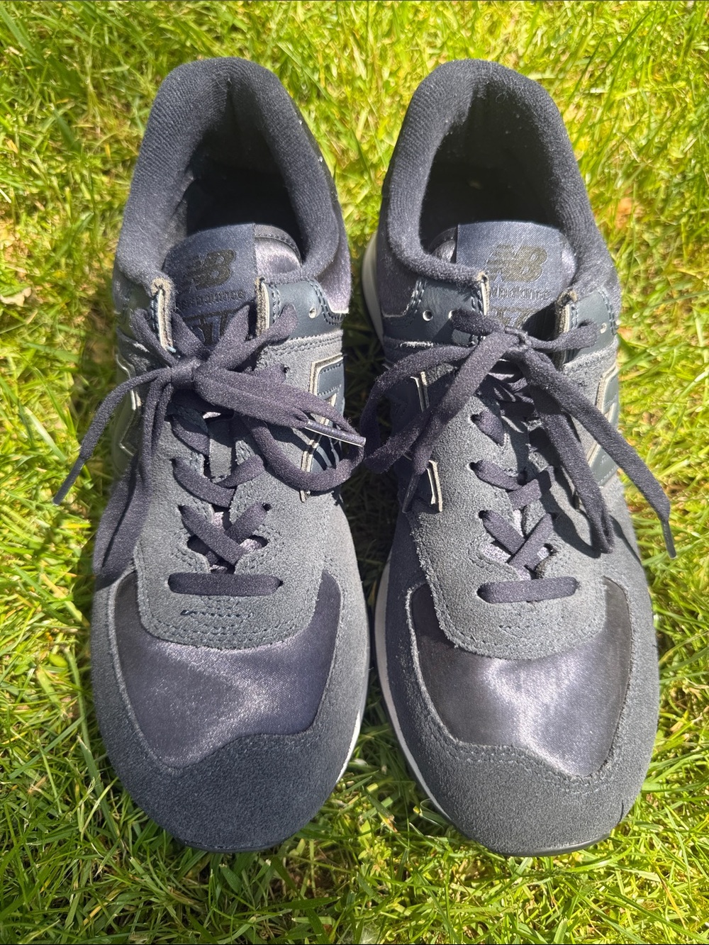New Balance 574 Women's Navy Classic Running Sneakers Size 9.5